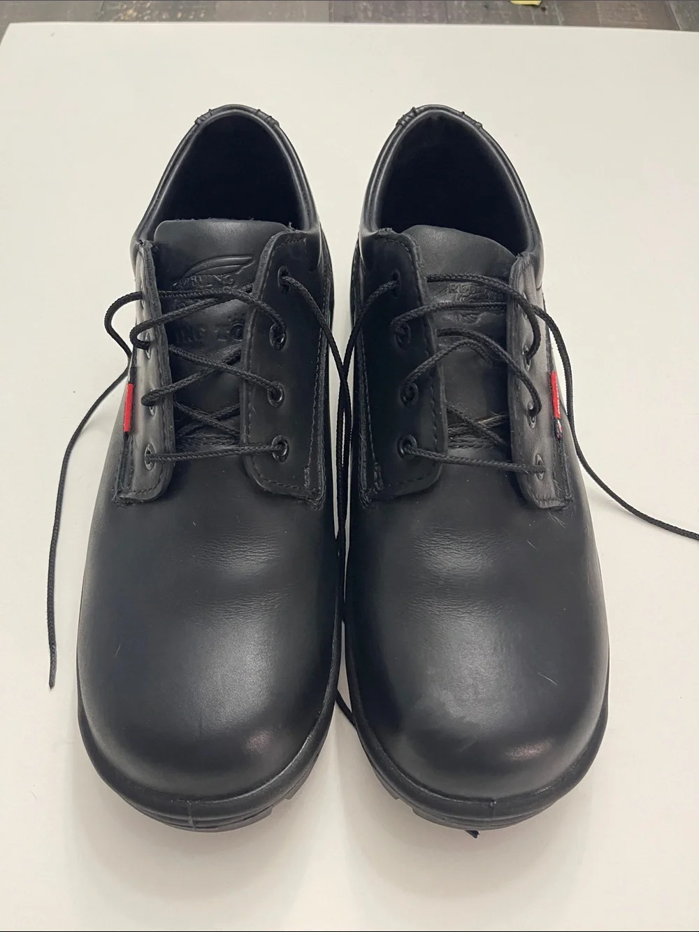 Red Wing Shoes Black Leather Lace-Up Oxfords